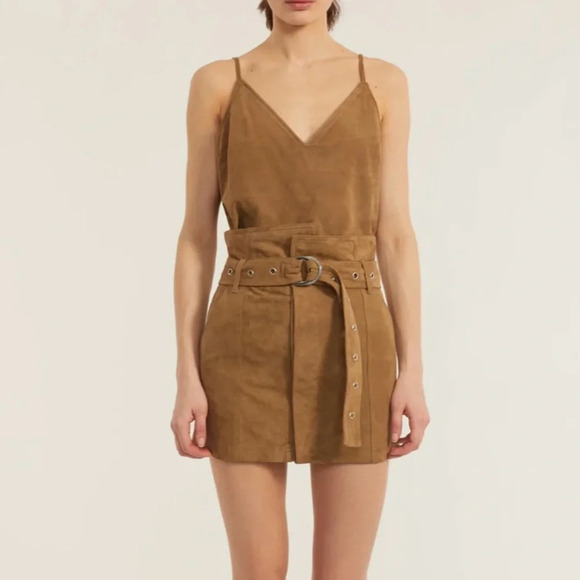 Marissa Webb 100% suede skirt. Size 4. Worn only once. Excellent condition. - Picture 2 of 7